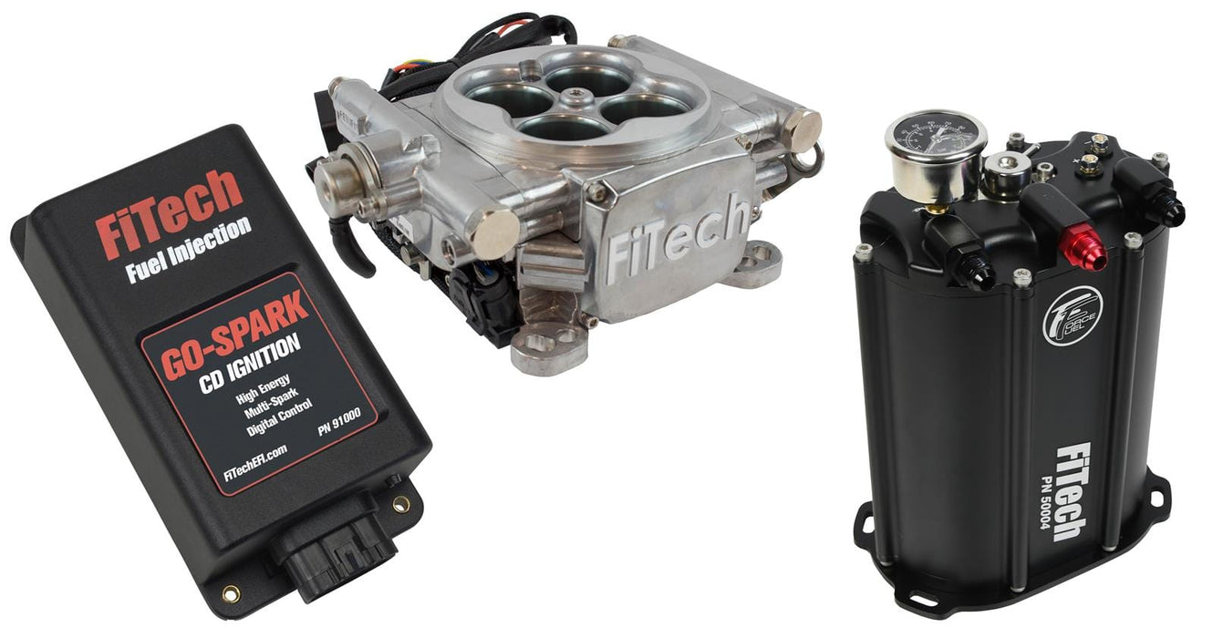 FiTech Fuel Injection FiTech Go EFI 4 600 HP Fuel Injection Systems with Force Fuel Systems 93501 Autofit