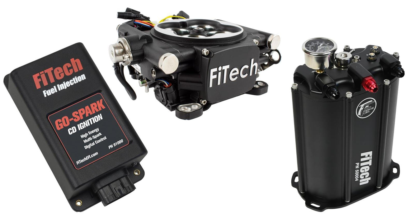 FiTech Fuel Injection FiTech Go EFI 4 600 HP Fuel Injection Systems with Force Fuel Systems 93502 Autofit