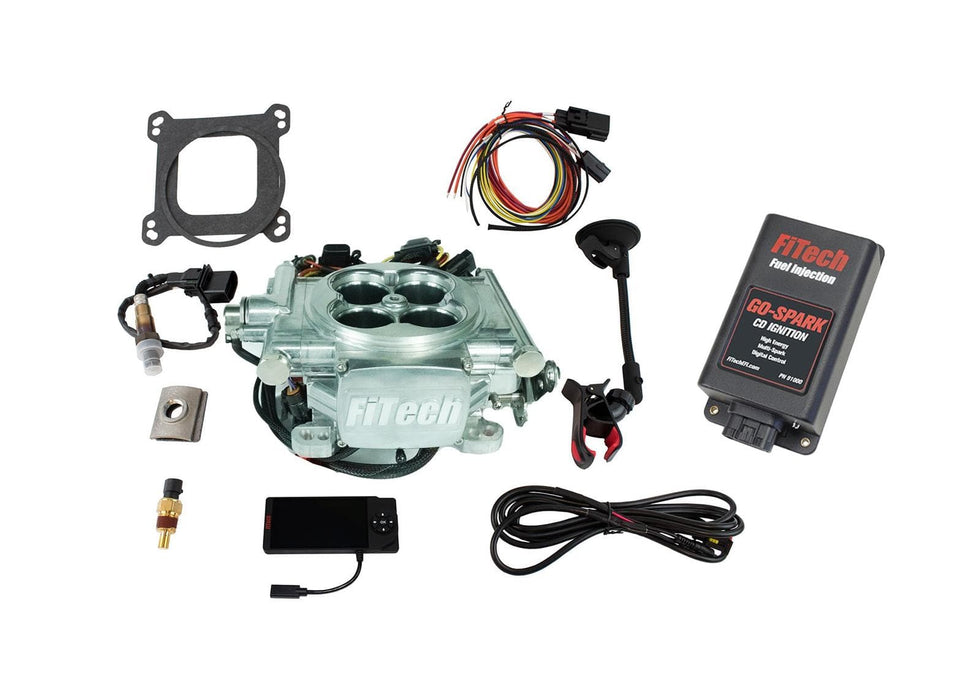 FiTech Fuel Injection FiTech Go EFI 4 600 HP Fuel Injection Systems with Go Spark CDI Box 93006 Autofit