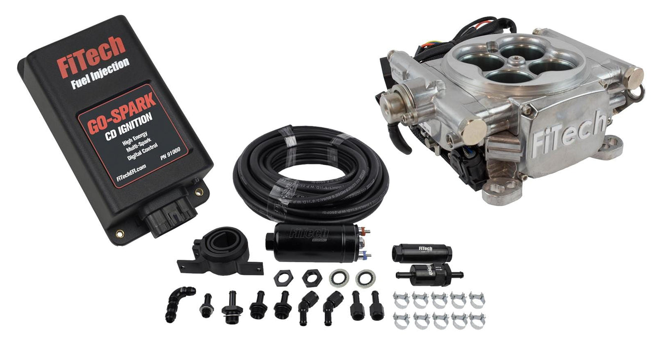 FiTech Fuel Injection FiTech Go EFI 4 600 HP Self-Tuning Fuel Injection Systems 93101 Autofit