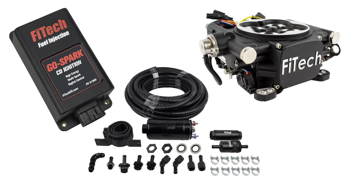 FiTech Fuel Injection FiTech Go EFI 4 600 HP Self-Tuning Fuel Injection Systems 93102 Autofit