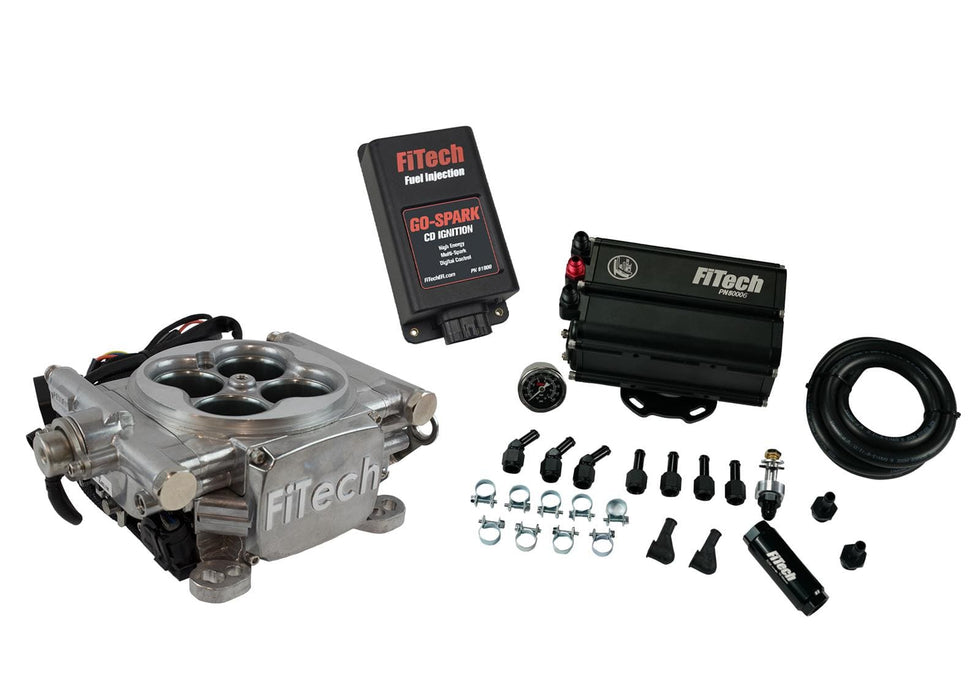 FiTech Fuel Injection FiTech Go EFI 4 600 HP Self-Tuning Fuel Injection Systems 93551 Autofit