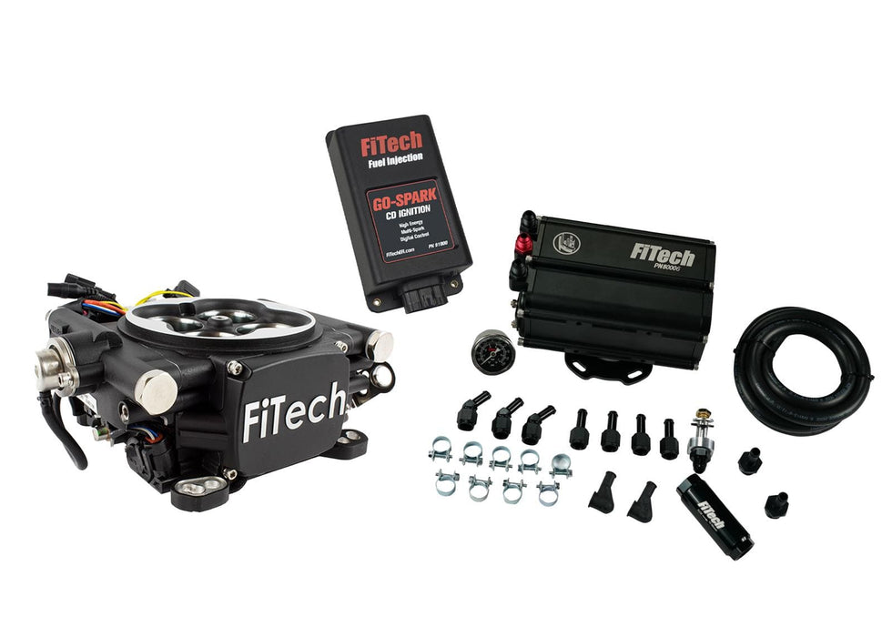FiTech Fuel Injection FiTech Go EFI 4 600 HP Self-Tuning Fuel Injection Systems 93552 Autofit