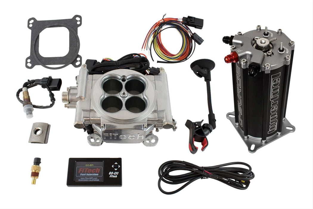 FiTech Fuel Injection FiTech Go EFI 4 600 HP Self-Tuning Fuel Injection Systems with G-Surge Modules 36001 Autofit