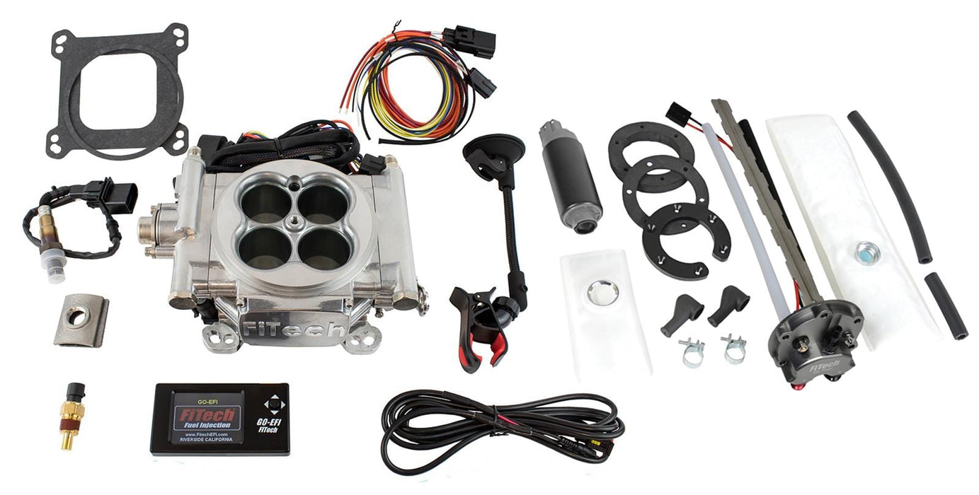 FiTech Fuel Injection FiTech Go EFI 4 600 HP Self-Tuning Fuel Injection Systems with Go Fuel In-Tank Modules 36201 Autofit