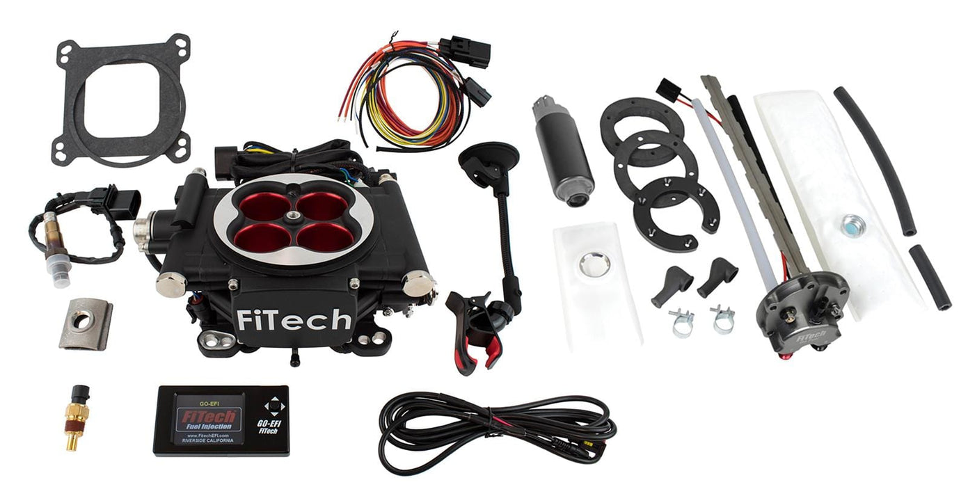 FiTech Fuel Injection FiTech Go EFI 4 600 HP Self-Tuning Fuel Injection Systems with Go Fuel In-Tank Modules 36204 Autofit