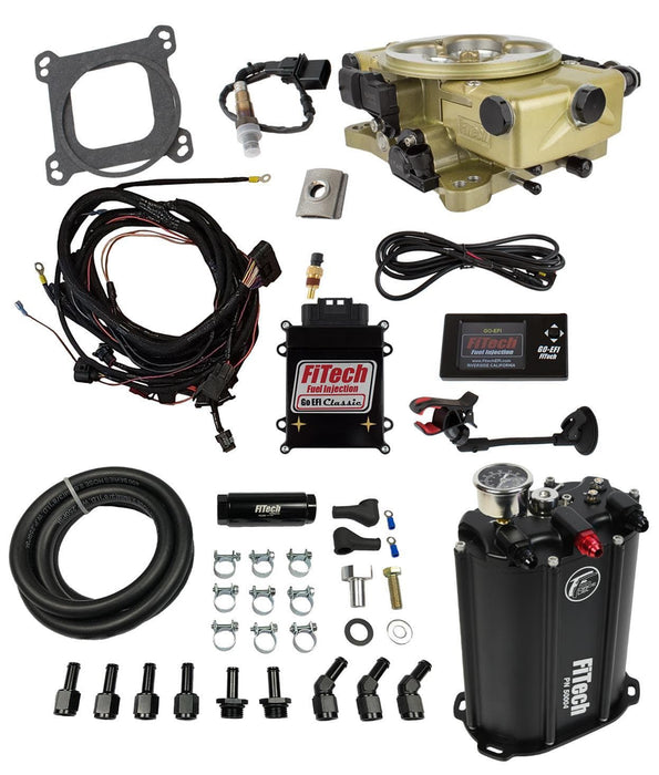 FiTech Fuel Injection FiTech Go EFI Classic 650 HP Fuel Injection Systems with Force Fuel Systems 35220 Autofit