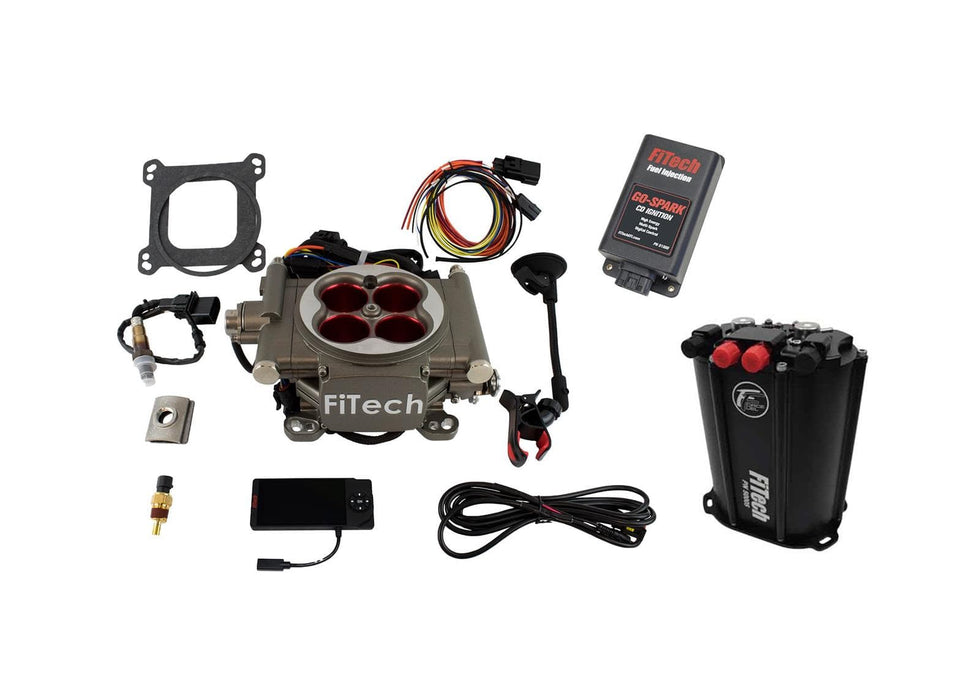 FiTech Fuel Injection FiTech Go Street EFI 400 HP Self-Tuning Fuel Injection Systems with Force Fuel Systems 93553 Autofit