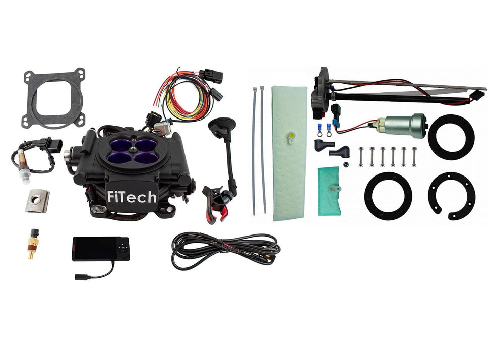 FiTech Fuel Injection FiTech MeanStreet EFI 800 HP Self-Tuning Fuel Injection Systems with Go Fuel In-Tank Modules 36108 Autofit