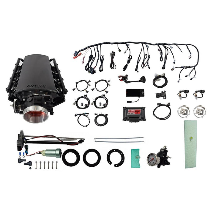 FiTech Fuel Injection FiTech Ultimate LS EFI 1,000 HP Fuel Injection Systems with Go Fuel In-Tank Module 76135 Autofit