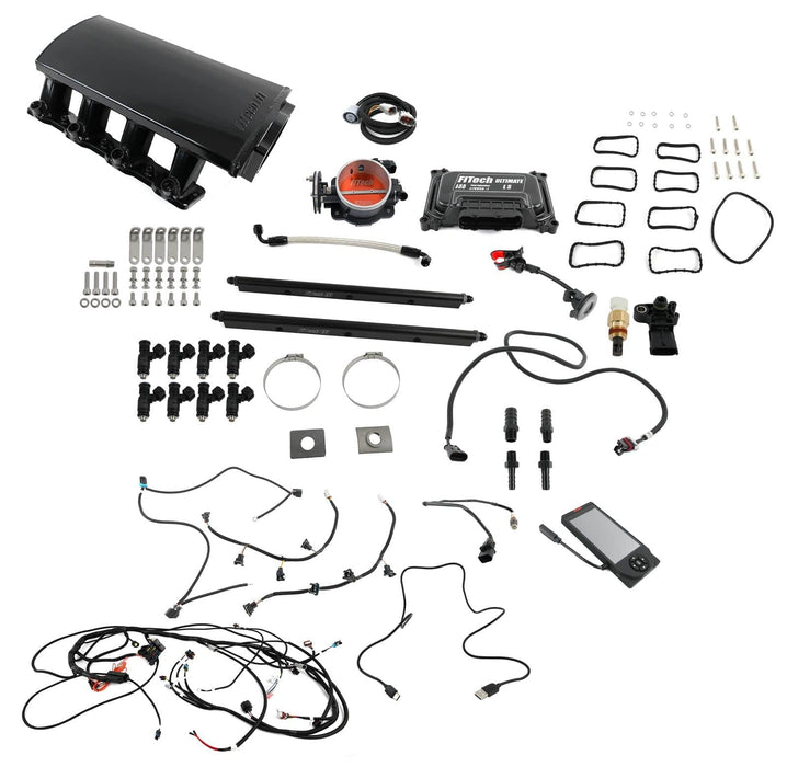FiTech Fuel Injection FiTech Ultimate LS EFI 500 HP Fuel Injection Systems 70012 Autofit