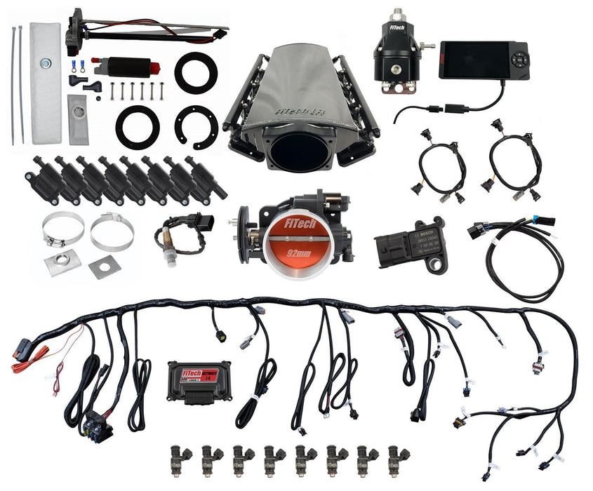 FiTech Fuel Injection FiTech Ultimate LS EFI 500 HP Fuel Injection Systems 78611 Autofit
