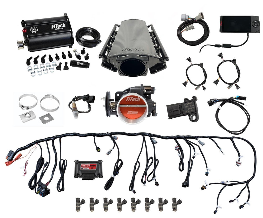FiTech Fuel Injection FiTech Ultimate LS EFI 500 HP Fuel Injection Systems with Force Fuel 75212 Autofit