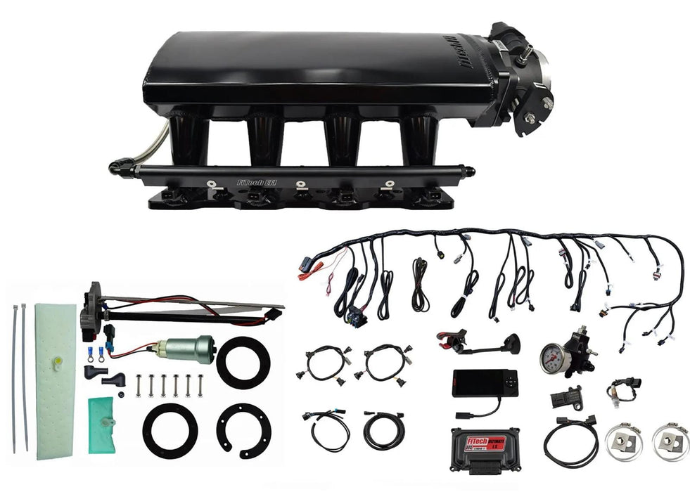 FiTech Fuel Injection FiTech Ultimate LS EFI 500 HP Fuel Injection Systems with Go Fuel In-Tank Module 76106 Autofit