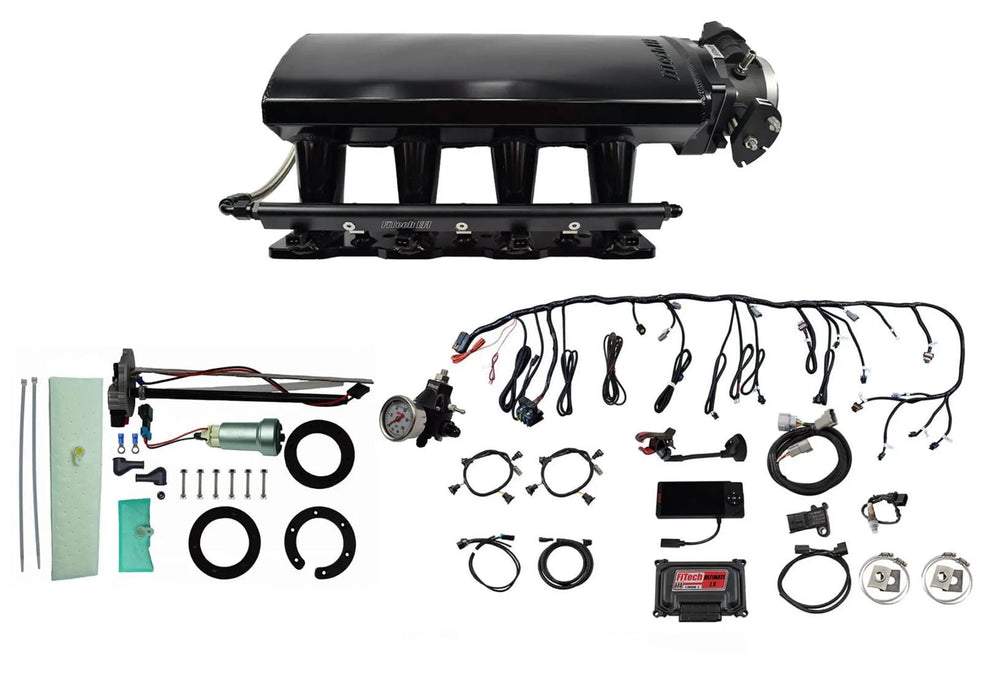 FiTech Fuel Injection FiTech Ultimate LS EFI 500 HP Fuel Injection Systems with Go Fuel In-Tank Module 76107 Autofit
