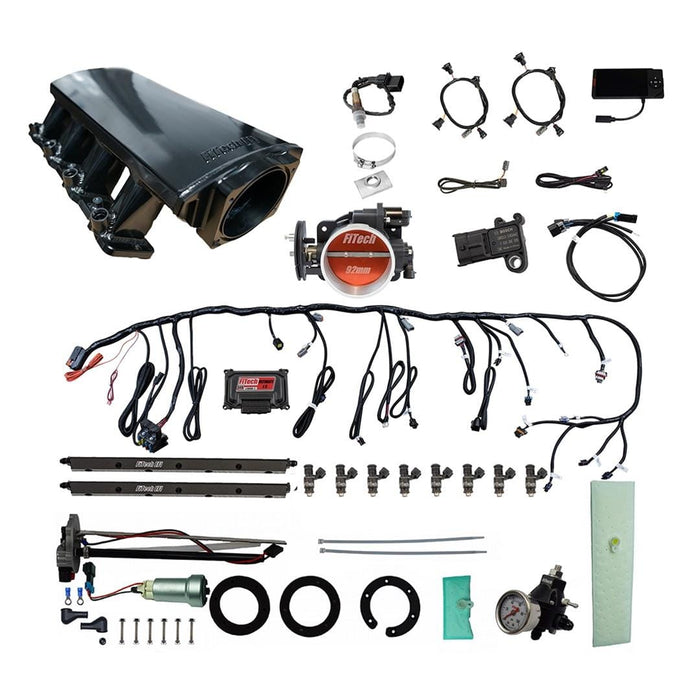 FiTech Fuel Injection FiTech Ultimate LS EFI 500 HP Fuel Injection Systems with Go Fuel In-Tank Module 76111 Autofit