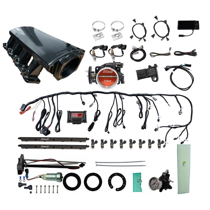 FiTech Fuel Injection FiTech Ultimate LS EFI 500 HP Fuel Injection Systems with Go Fuel In-Tank Module 76112 Autofit