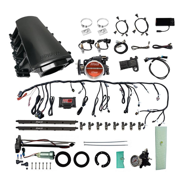 FiTech Fuel Injection FiTech Ultimate LS EFI 500 HP Fuel Injection Systems with Go Fuel In-Tank Module 76116 Autofit