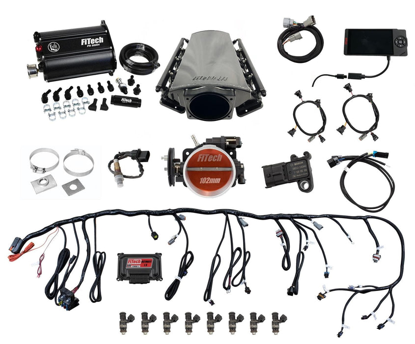 FiTech Fuel Injection FiTech Ultimate LS EFI 750 HP Fuel Injection Systems with Force Fuel 75214 Autofit
