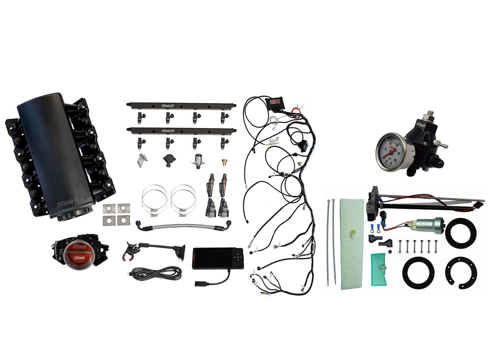 FiTech Fuel Injection FiTech Ultimate LS EFI 750 HP Fuel Injection Systems with Go Fuel In-Tank Module 76103 Autofit