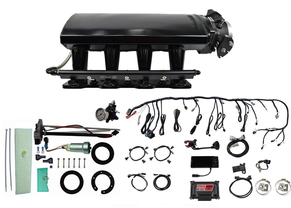 FiTech Fuel Injection FiTech Ultimate LS EFI 750 HP Fuel Injection Systems with Go Fuel In-Tank Module 76109 Autofit