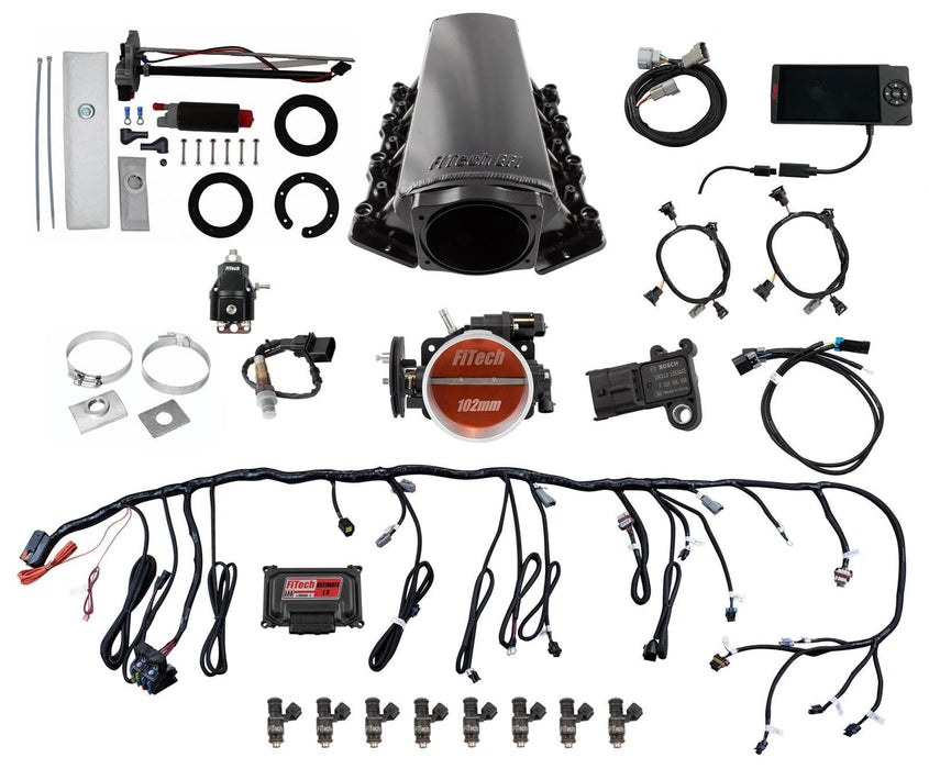 FiTech Fuel Injection FiTech Ultimate LS EFI 750 HP Fuel Injection Systems with Go Fuel In-Tank Module 76204 Autofit