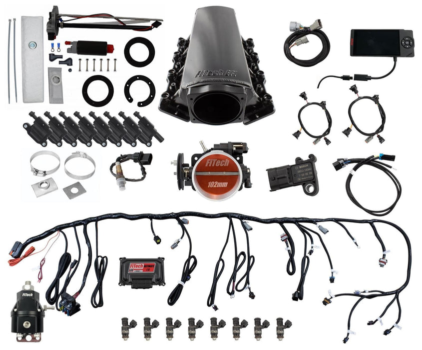 FiTech Fuel Injection FiTech Ultimate LS EFI 750 HP Fuel Injection Systems with Go Fuel In-Tank Module 79609 Autofit