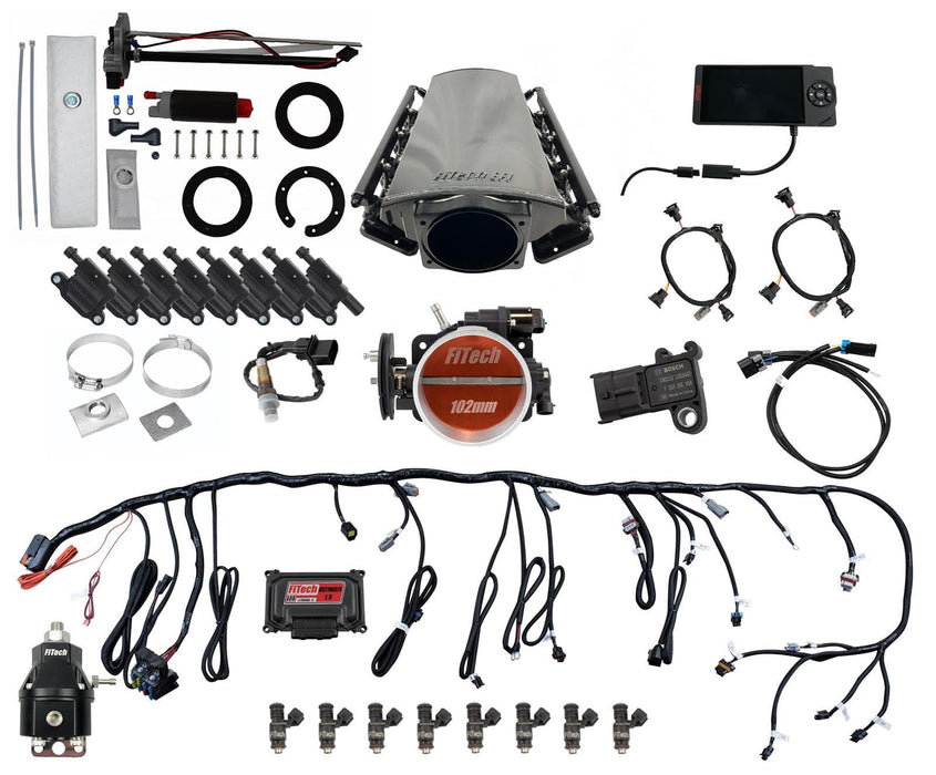 FiTech Fuel Injection FiTech Ultimate LS EFI 750 HP Fuel Injection Systems with Go Fuel In-Tank Module 79613 Autofit
