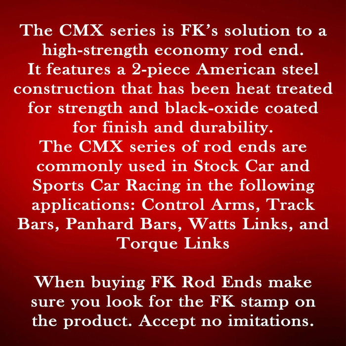 FK Rod Ends FK CMX Series Rod Ends CMXL10 Autofit