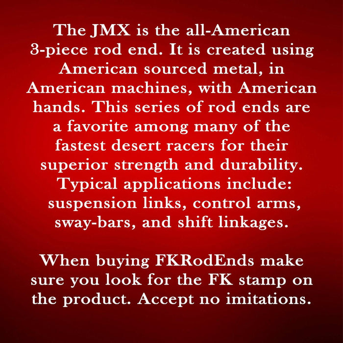FK Rod Ends FK JMX/JMXL Series Rod Ends JMX14 Autofit