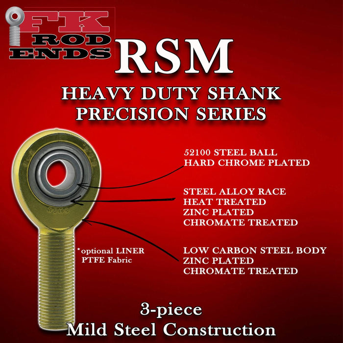 FK Rod Ends FK RSM Series Rod Ends RSML6 Autofit
