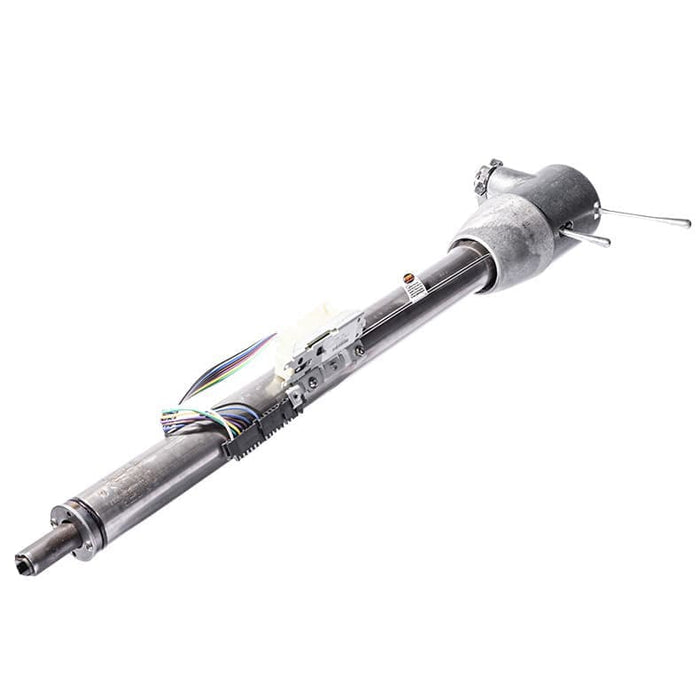 FLAMING Mill Finished S/S, 2" O.D, 1" DD 32" Floor Shift Laser Cut Collapsible Tilt Steering Column FR30001-32LC Autofit