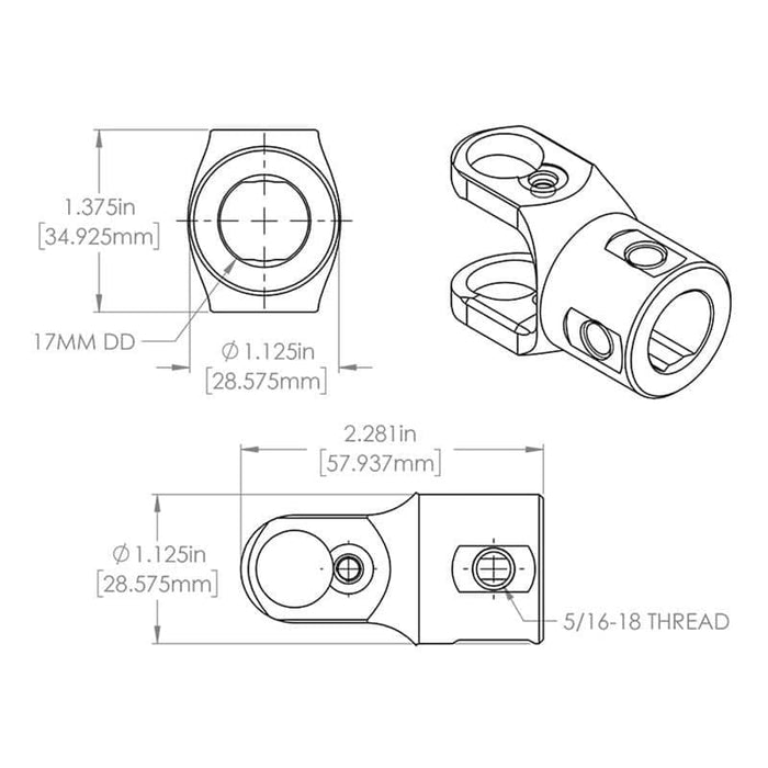 Flaming River Flaming River Steering U-Joints, Couplers and Rag Joints FR1984 Autofit