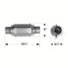 Flowmaster Flowmaster Universal Catalytic Converters 2220120 Autofit