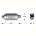 Flowmaster Flowmaster Universal Catalytic Converters 2250225 Autofit