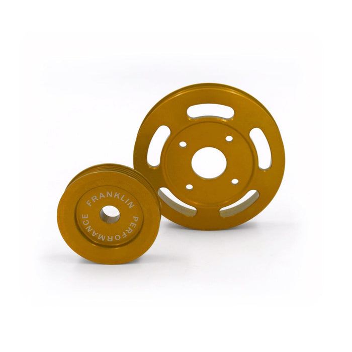 Franklin Performance 140mm / Gold Billet Underdrive Pulley Set for Nissan RB Engines Autofit
