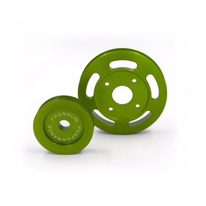 Franklin Performance 140mm / Green Billet Underdrive Pulley Set for Nissan RB Engines Autofit