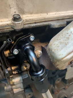 Franklin Performance 8AN VCT Oil Drain Flange for Nissan RB25DET Autofit