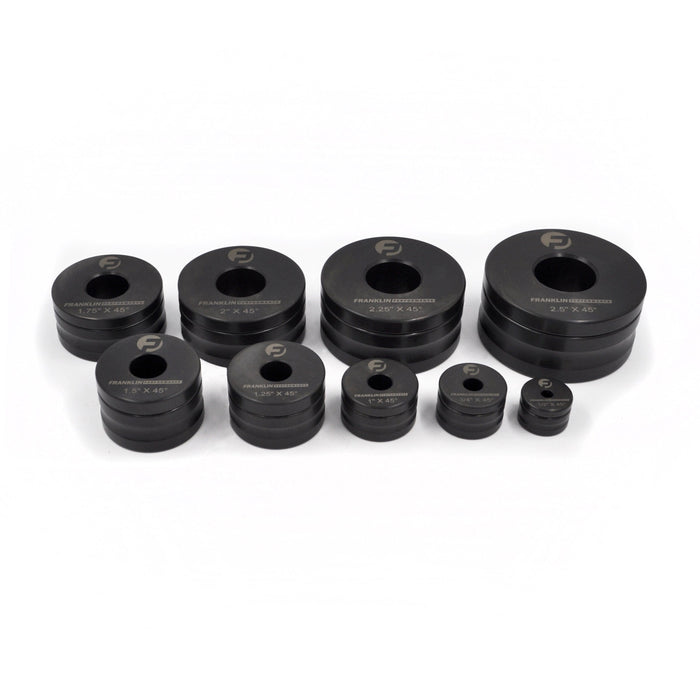 Franklin Performance 9 Piece Set - 1/2" to 2.5" Franklin Performance Dimple Dies Autofit