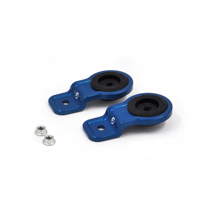 Franklin Performance R32 / R33 / Blue / Brackets and Rubber Bushes Billet Radiator Bracket Set for Nissan R32 / R33 & R34 Autofit