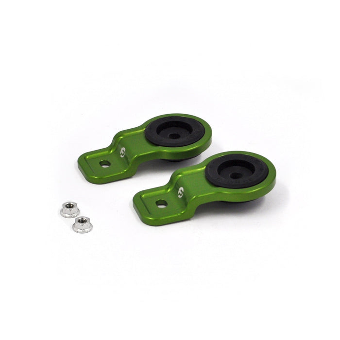 Franklin Performance R32 / R33 / Green / Brackets and Rubber Bushes Billet Radiator Bracket Set for Nissan R32 / R33 & R34 Autofit