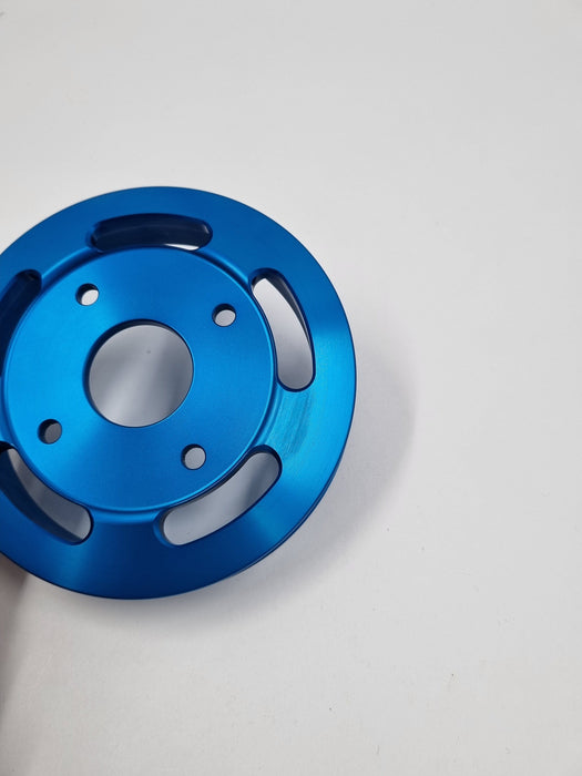 Franklin Performance Scratch&Dent Billet Underdrive Water Pump Pulley for Nissan RB Engines - Blue Autofit