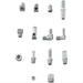 Gardner-Westcott Company Gardner-Westcott Company Hard Line Flared Tube Nuts 7-W250-3X2 Autofit