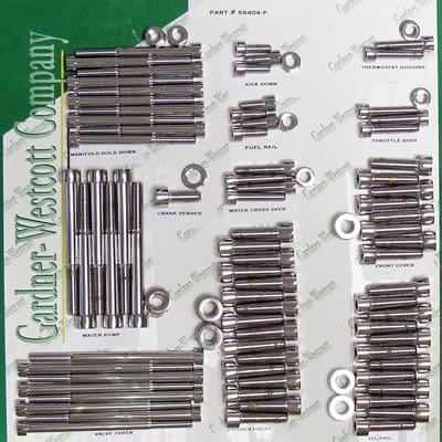 Gardner-Westcott Company Gardner-Westcott Engine Dress Up Bolt Kits 10-56404-HSP Autofit