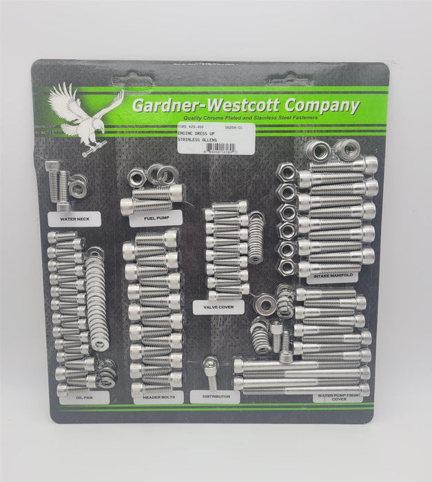 Gardner-Westcott Company Gardner-Westcott Engine Dress Up Bolt Kits 56254-SS Autofit