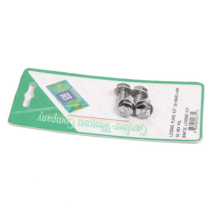 Gardner-Westcott Company Gardner-Westcott License Plate Bolt Kits 10-56401-HSP Autofit