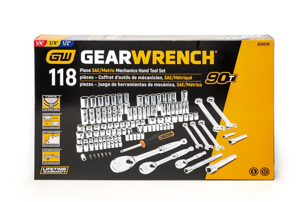Gearwrench GearWrench 118-Piece Mechanics Hand Tool Sets 83001D Autofit