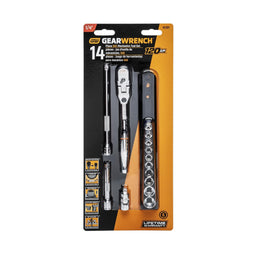 Gearwrench GearWrench 120XP Locking Flex Ratchet/Stubby Socket Mechanics Tool Sets 81391 Autofit