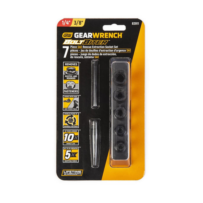 Gearwrench GearWrench Bolt Biter Extraction Socket Sets 83911 Autofit