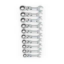 Gearwrench GearWrench Flex Head Ratcheting Combination Wrench Sets 9550 Autofit